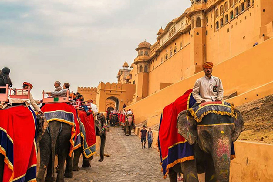 amer fort with elephant ride by viajaraasia